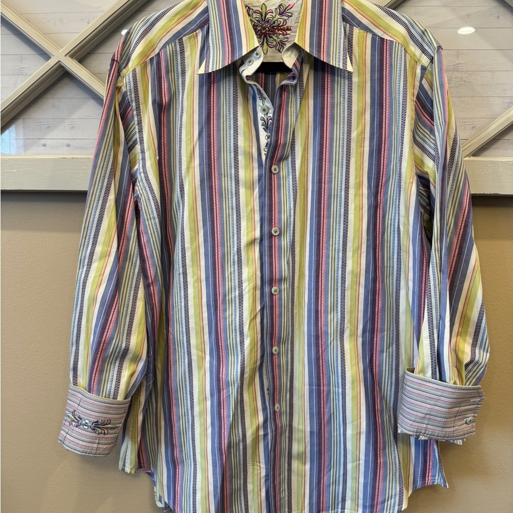 Multicolor Striped Men's Shirt‎